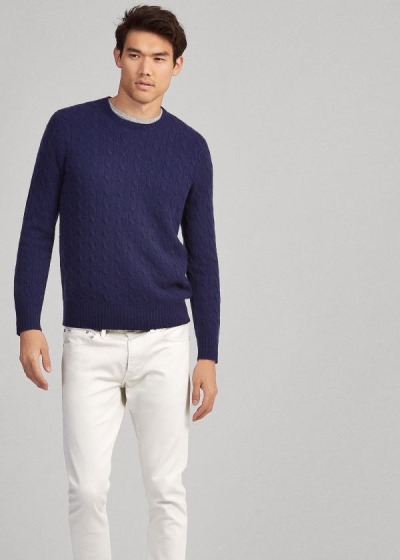 Suéter Polo Ralph Lauren Cable-Knit Cashmere Homem 27651-KPEV